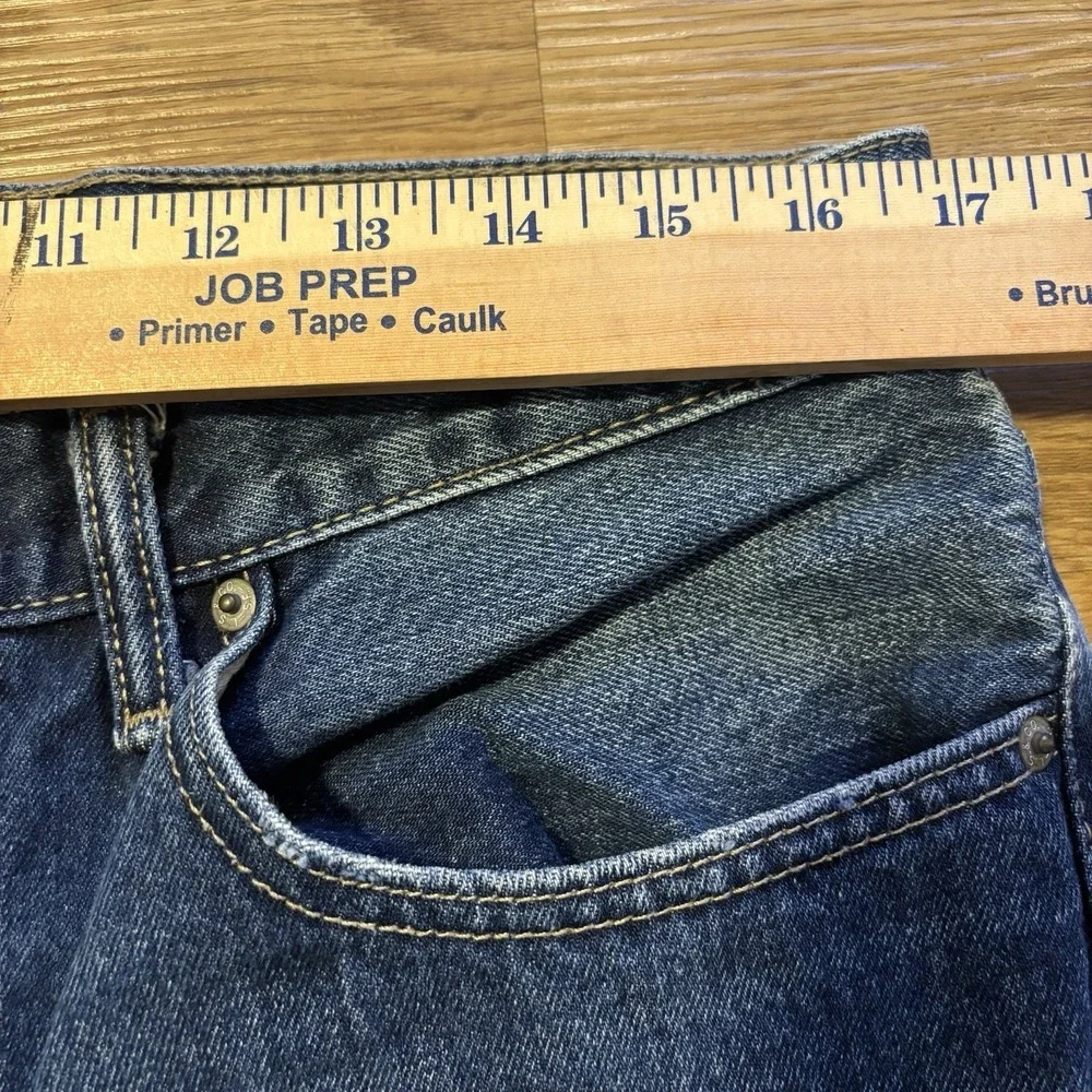 Levis 511‎ Jeans Men's 34x32 Slim Fit Medium Wash Crazy Fade Distresssing Casual